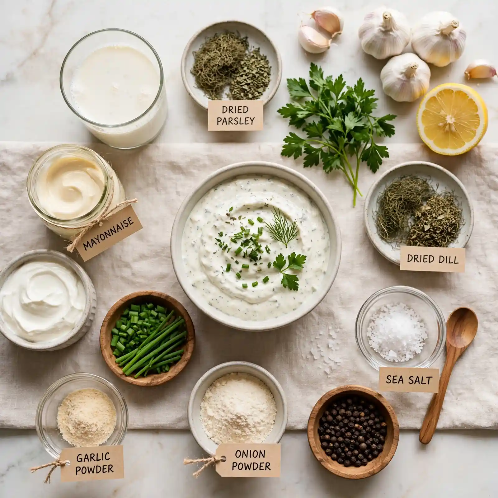The Creamiest Homemade Ranch Dip Your Guests Will Keep Coming Back For 2 Ingredients of Ranch Dip