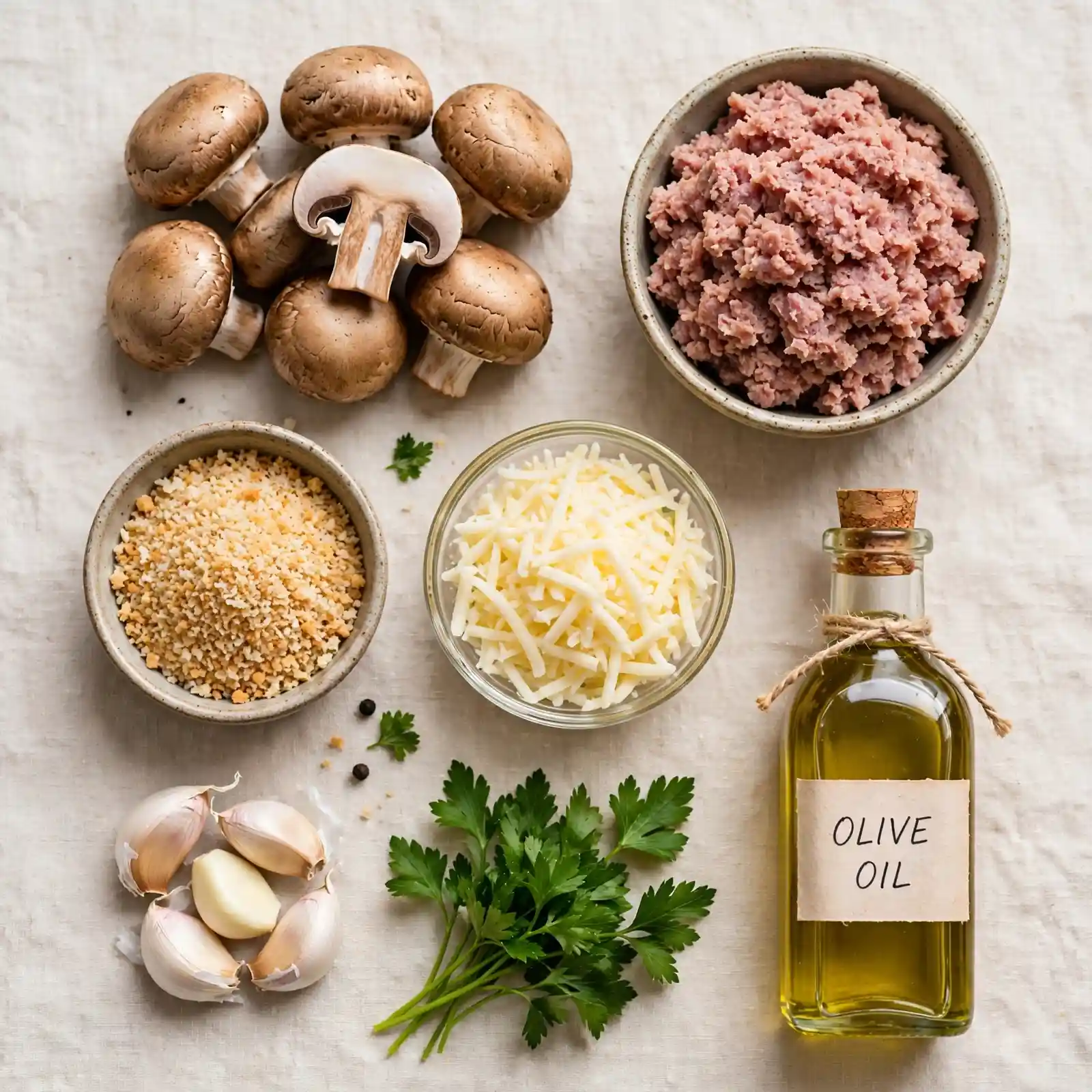 Savory Sausage Stuffed Mushrooms Everyone Will Devour at Your Next Party 2 Ingredients of Sausage Stuffed Mushrooms