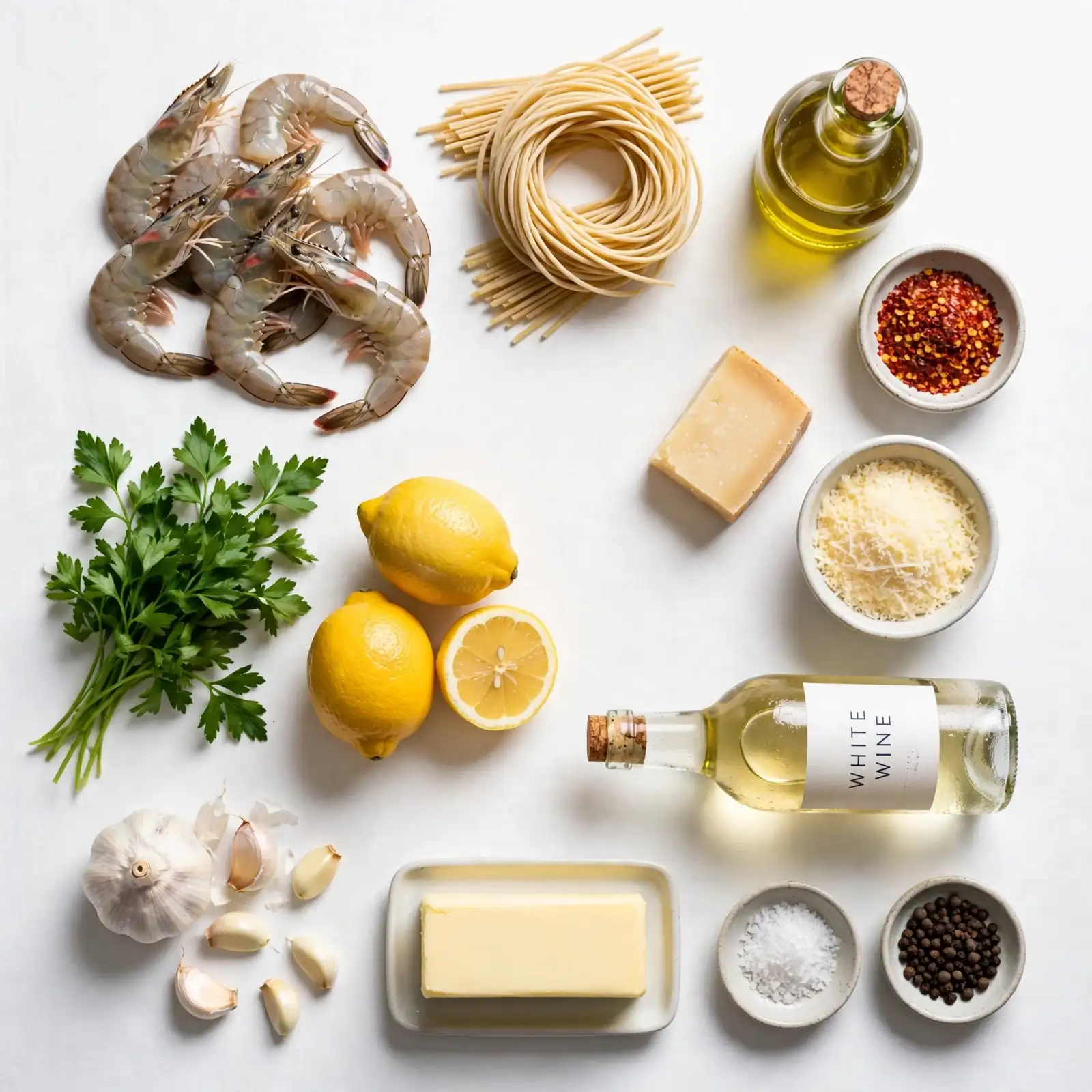 The Creamiest Shrimp Scampi Pasta You'll Ever Twirl Onto a Fork 2 Ingredients of Shrimp Scampi Pasta