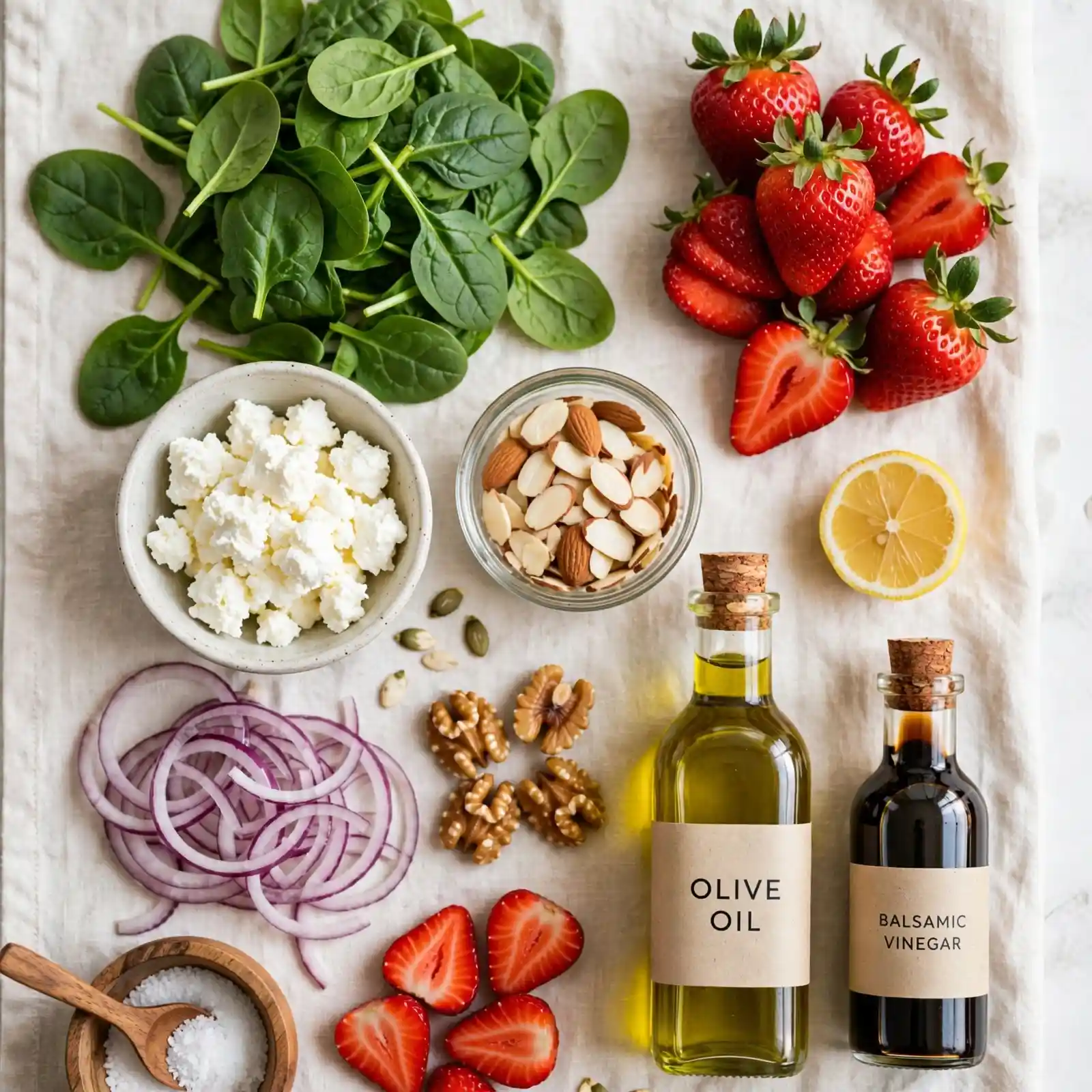 The Most Irresistible Spinach Strawberry Salad for Every Summer Table 2 Ingredients of Spinach Strawberry Salad