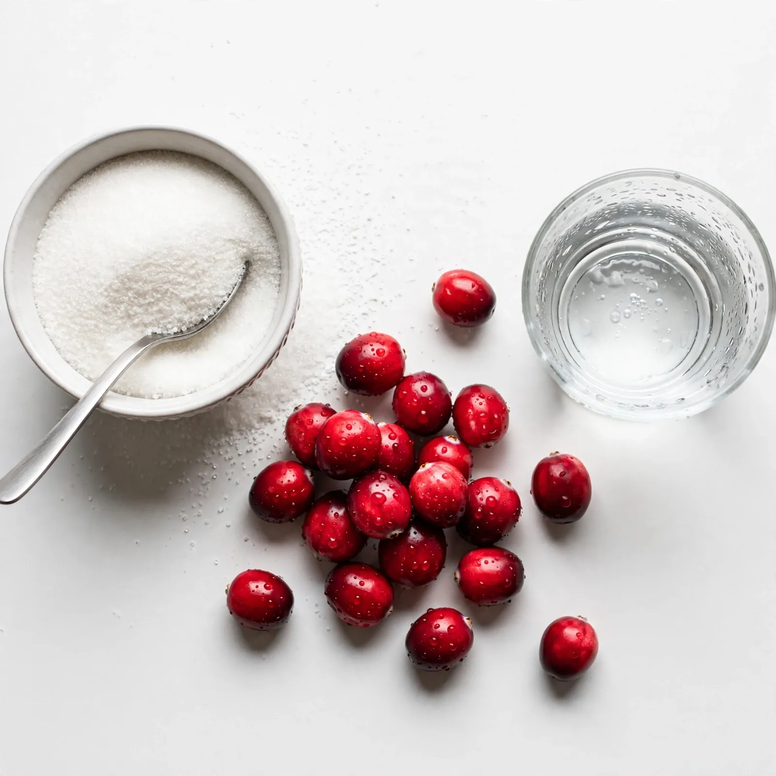 Ingredients of Sugared Cranberries