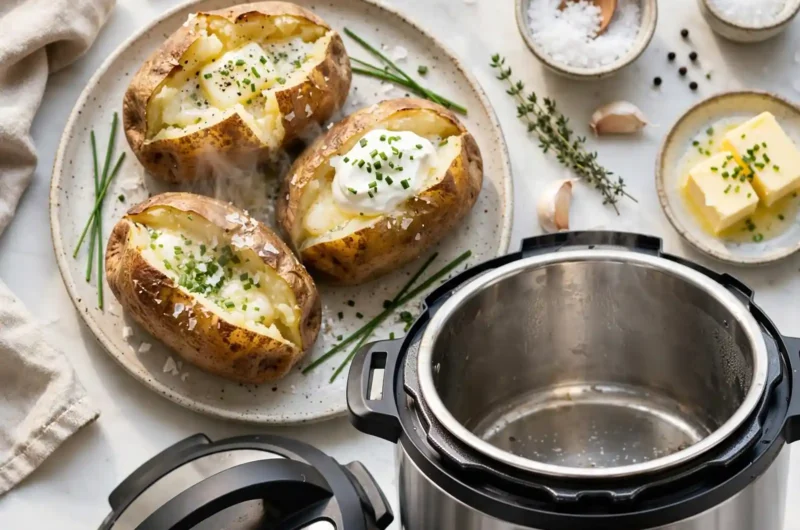 Perfectly Fluffy Instant Pot Baked Potatoes Your Whole Family Will Love 3 Fluffy Instant Pot Baked Potatoes