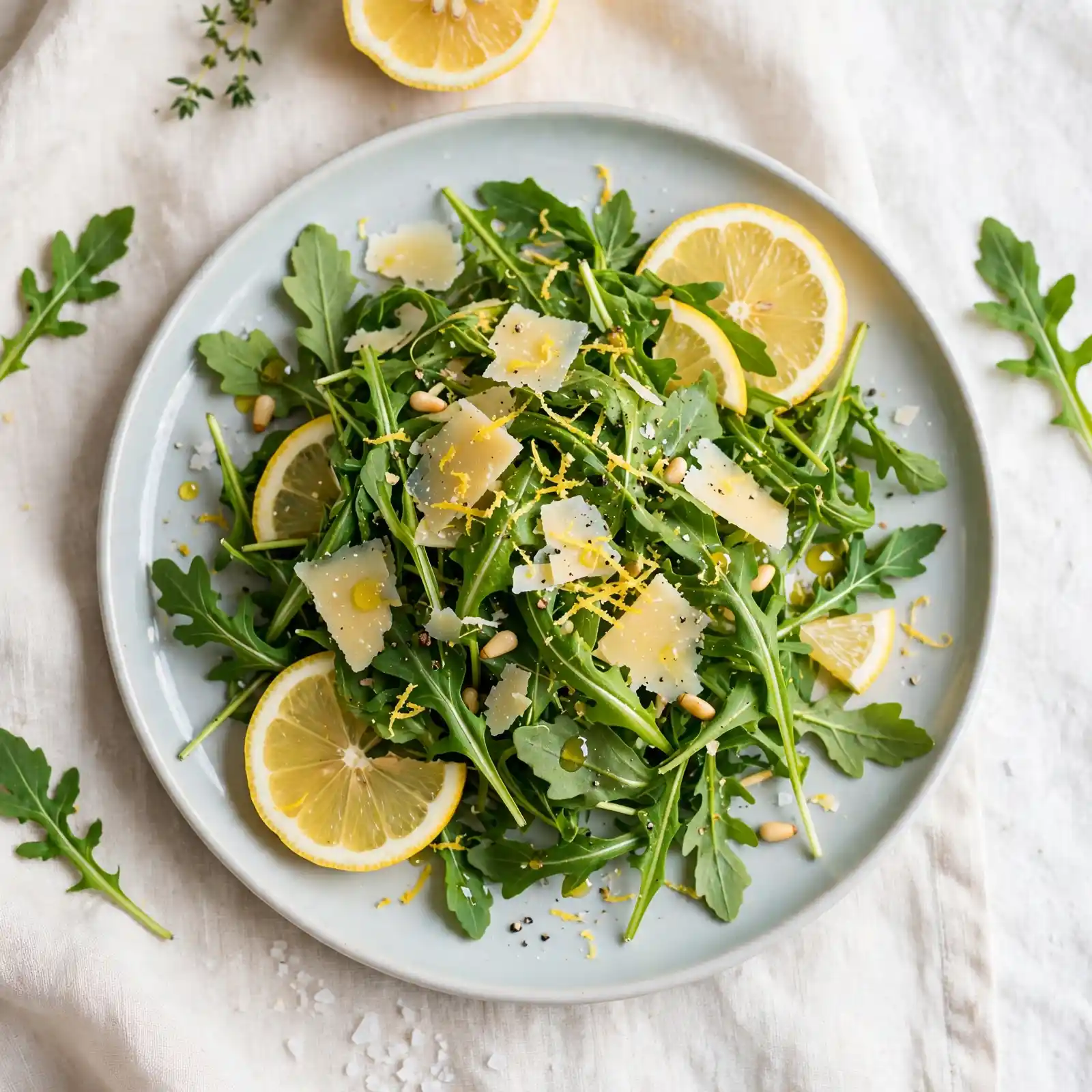 Lemon Arugula Parmesan Salad