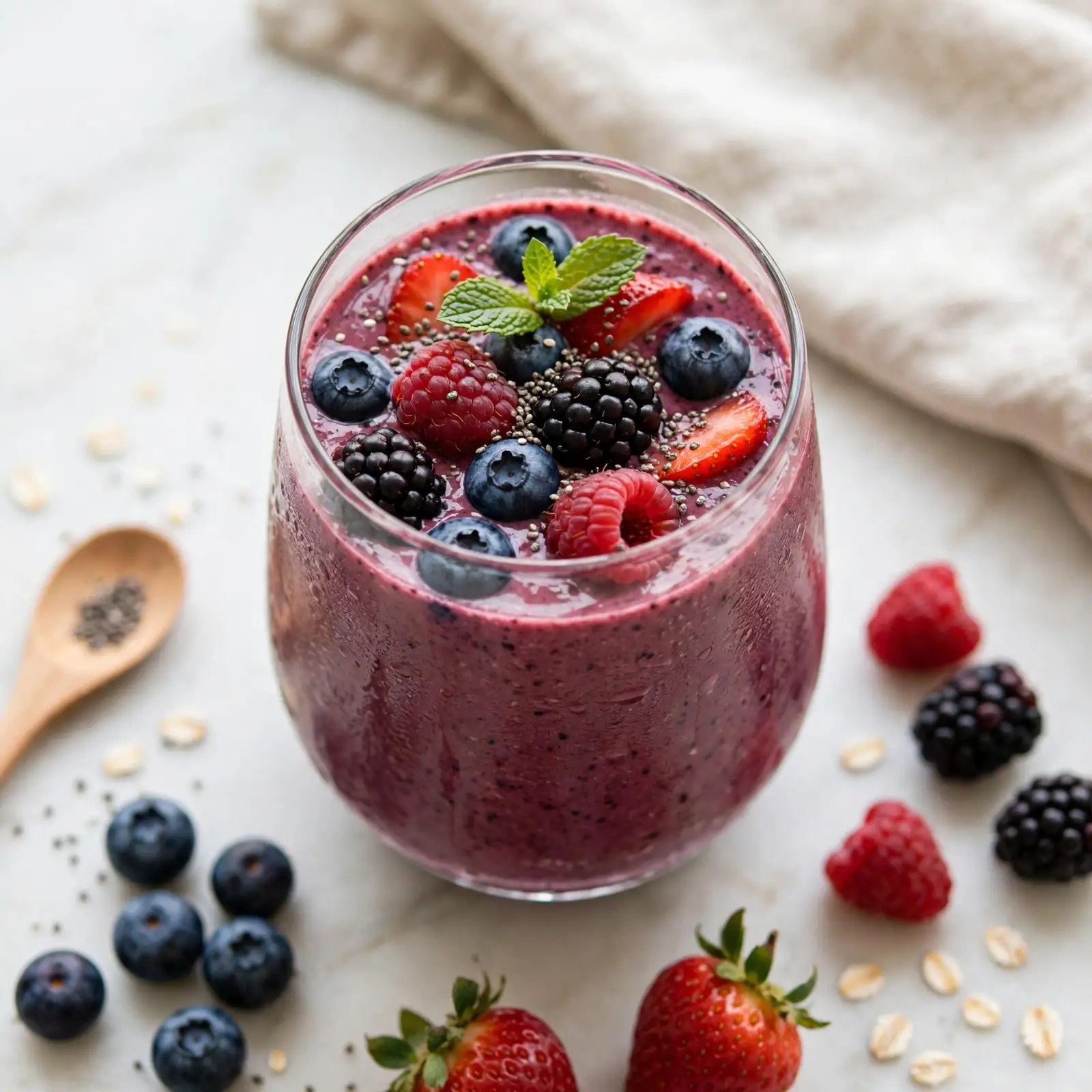 10 Easy Smoothie Recipes That Make You Actually Want to Wake Up in the Morning 5 Mixed Berry Antioxidant Smoothie