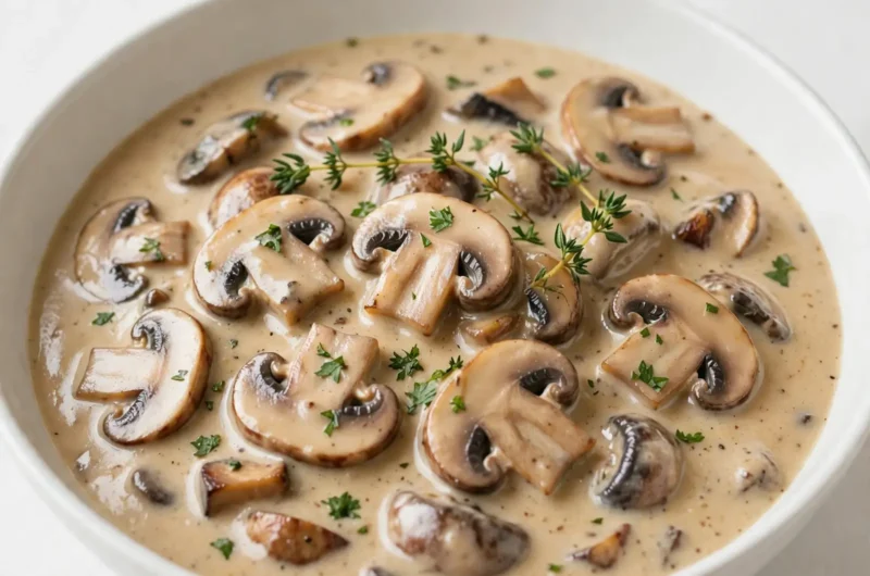 The Richest Mushroom Gravy Recipe That Makes Everything on the Plate Better 3 Rich Homemade Mushroom Gravy