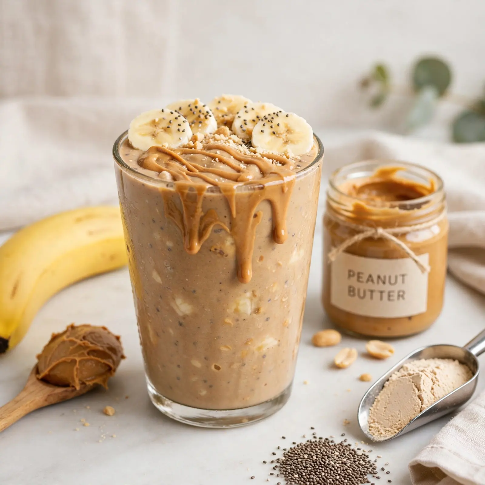 10 Easy Smoothie Recipes That Make You Actually Want to Wake Up in the Morning 3 Peanut Butter Banana Protein Smoothie