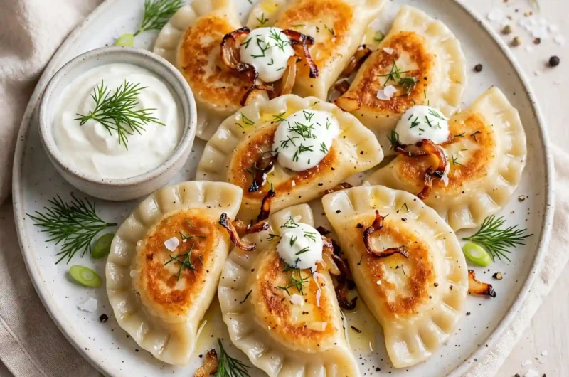 Homemade Potato & Cheese Pierogi