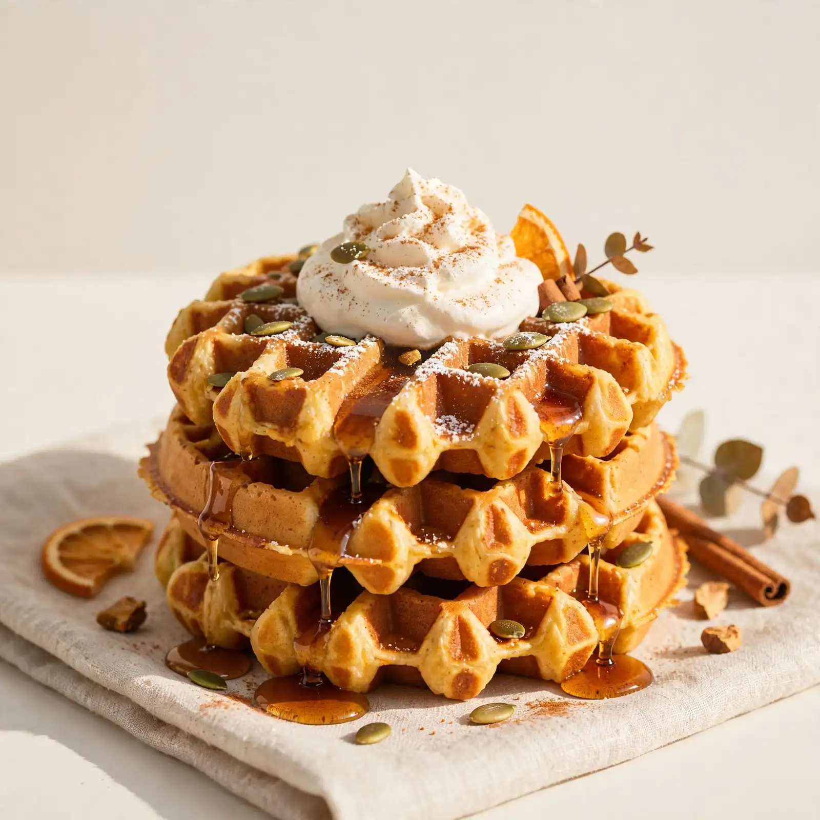 The Fluffiest Pumpkin Waffles for a Cozy Fall Morning Your Family Will Beg to Make Every Weekend 9 Pumpkin Waffles