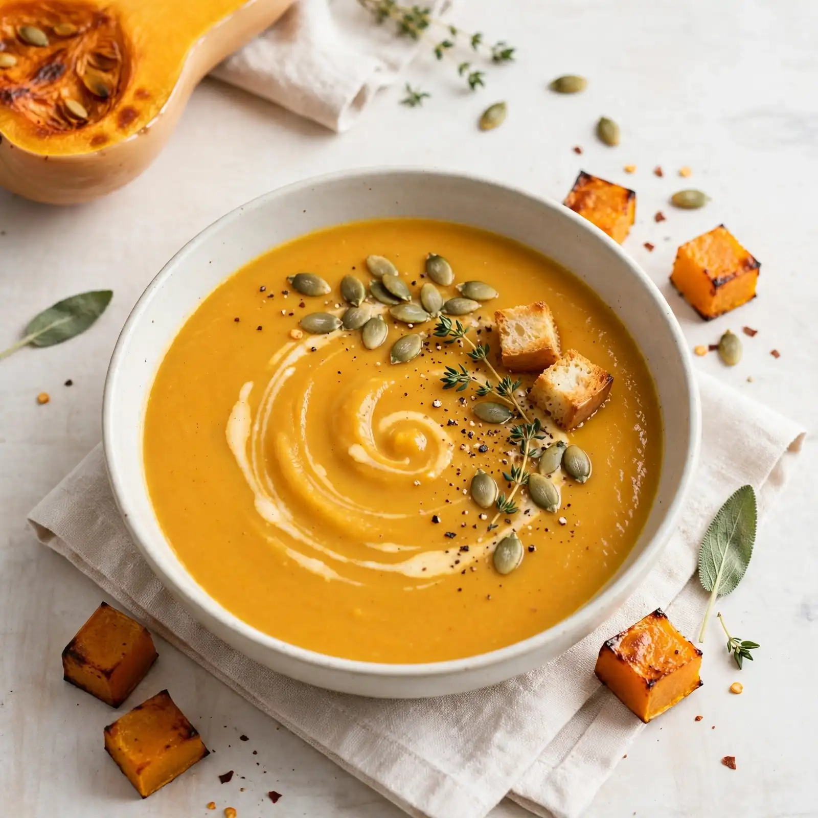 10 Cozy Best Soup Recipes That Will Warm You From the Inside Out 10 Roasted Butternut Squash Soup 1