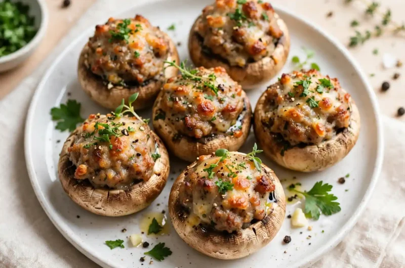 Savory Sausage Stuffed Mushrooms Everyone Will Devour at Your Next Party 3 Savory Sausage Stuffed Mushrooms