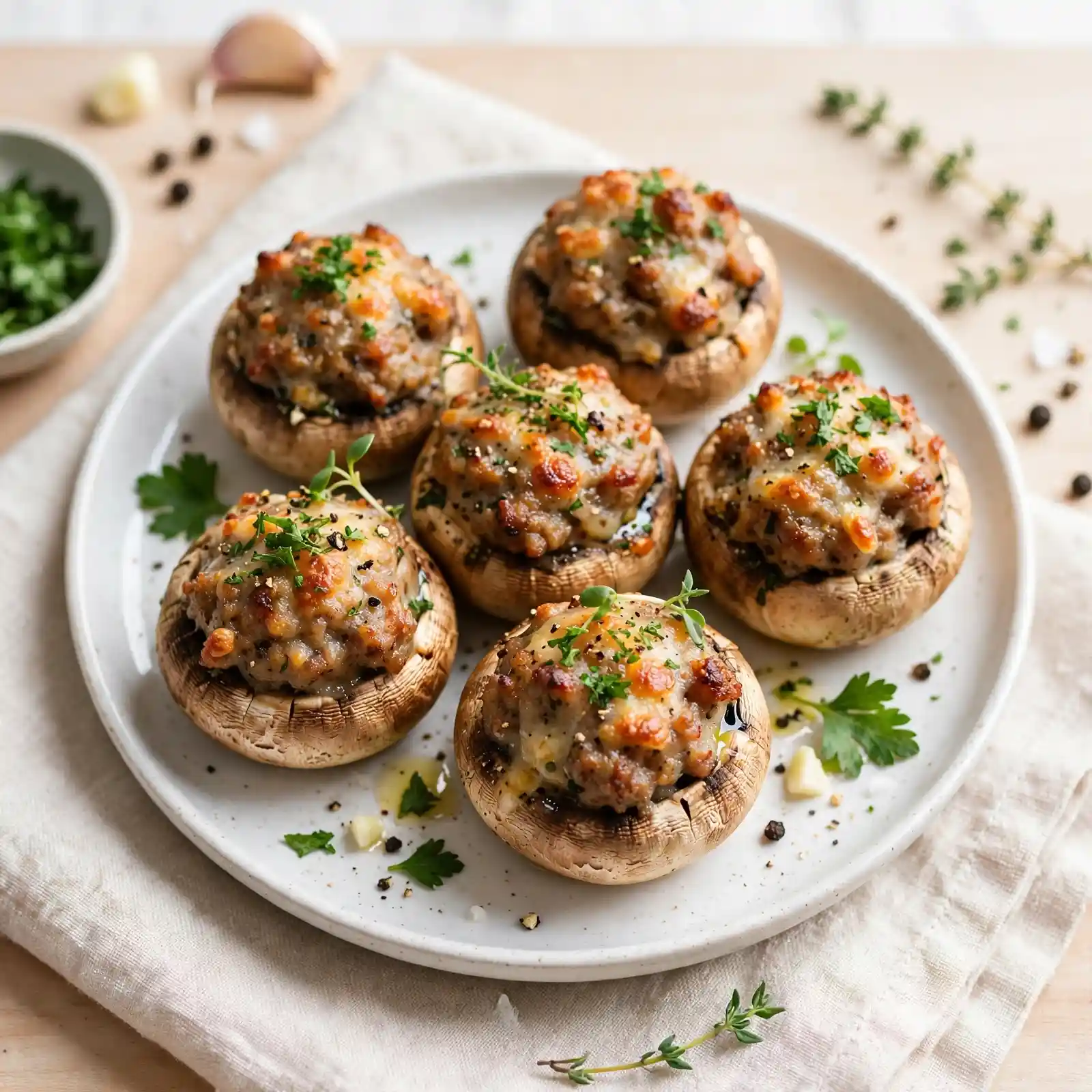 Savory Sausage Stuffed Mushrooms Everyone Will Devour at Your Next Party 1 Sausage Stuffed Mushrooms