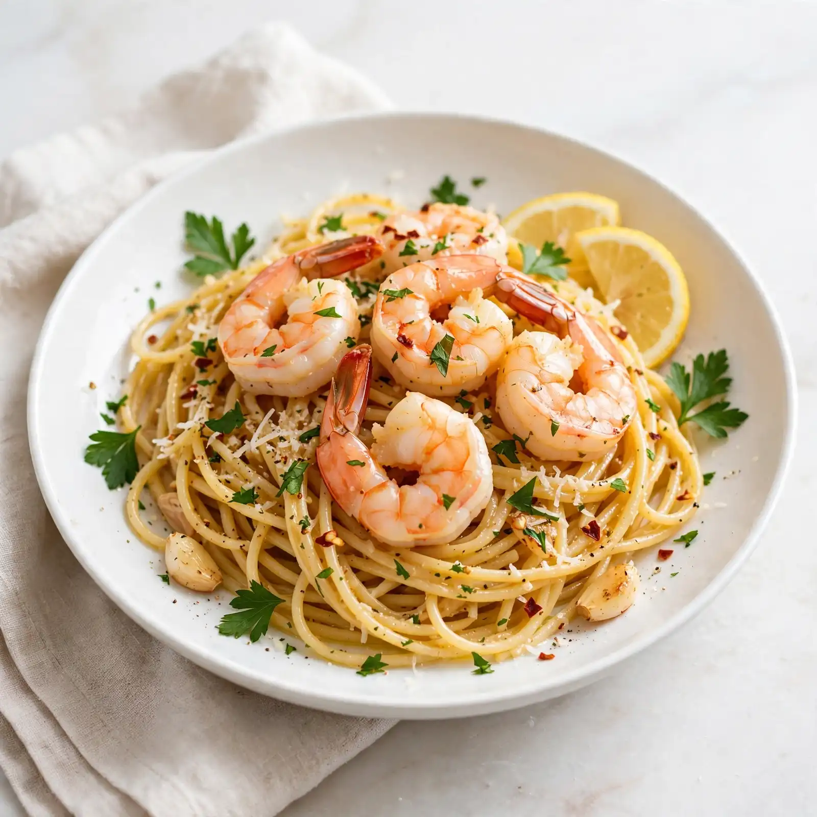 The Creamiest Shrimp Scampi Pasta You'll Ever Twirl Onto a Fork 6 Shrimp Scampi Pasta