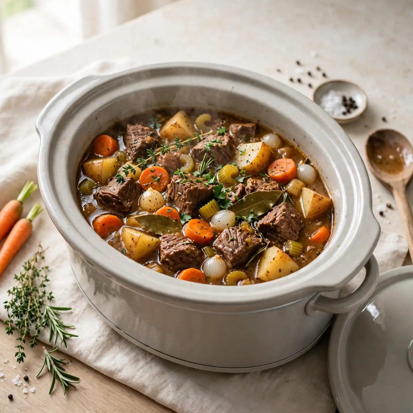 The Coziest Slow Cooker Beef Stew Your Family Will Fight Over 5 Slow Cooker Beef Stew