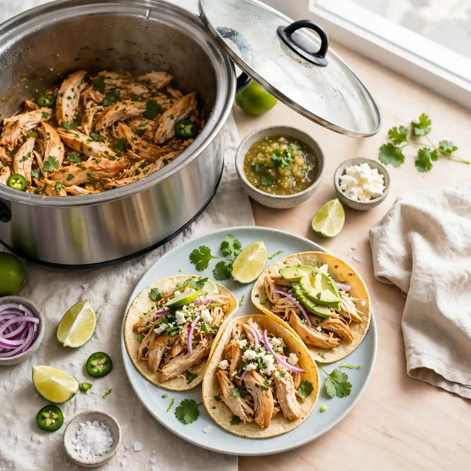 Effortless Slow Cooker Chicken Tacos the Whole Family Will Crave 2 Slow Cooker Chicken Tacos