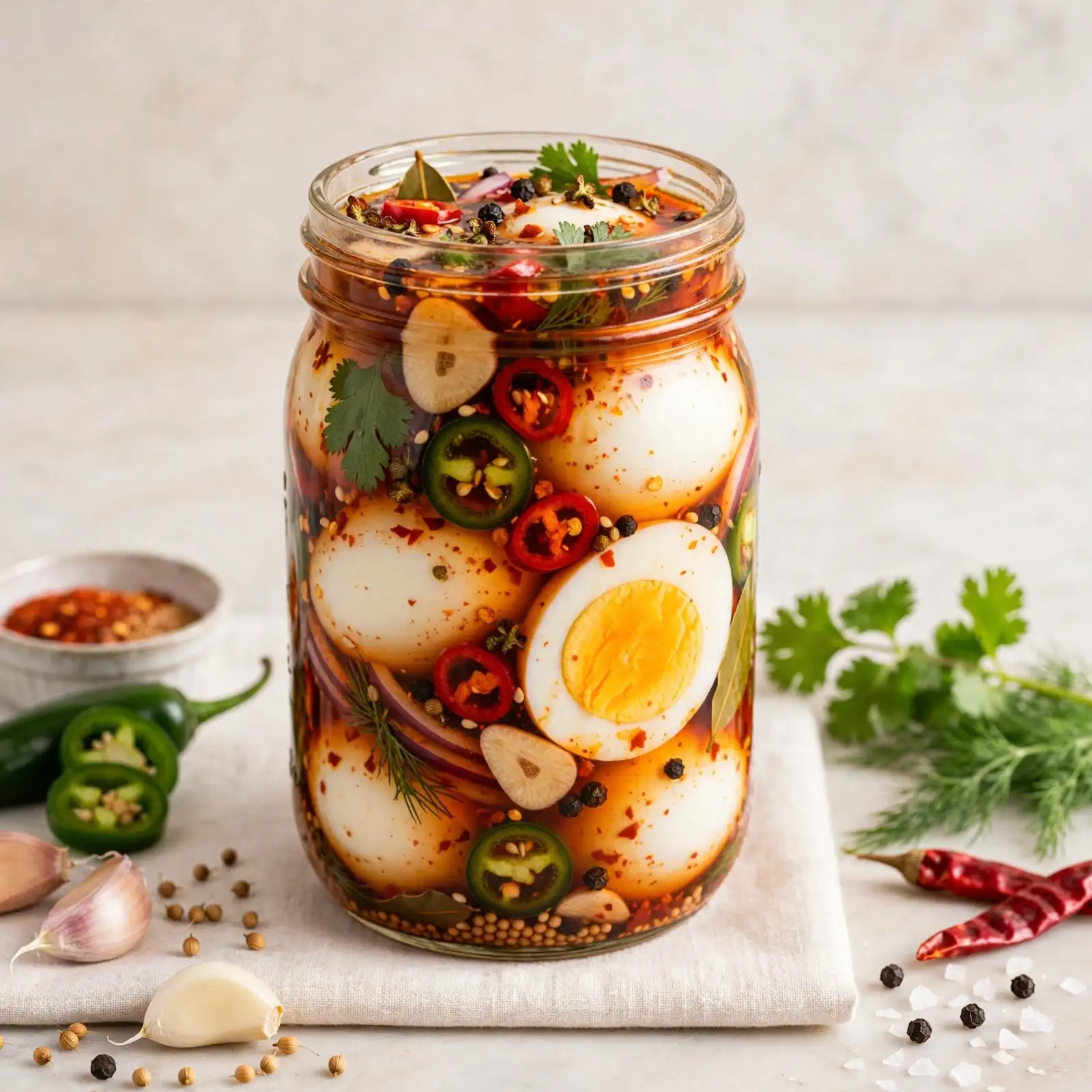 10 Cozy Hard Boiled Egg Recipes That Turn a Fridge Staple Into a Real Meal 9 Spicy Pickled Eggs
