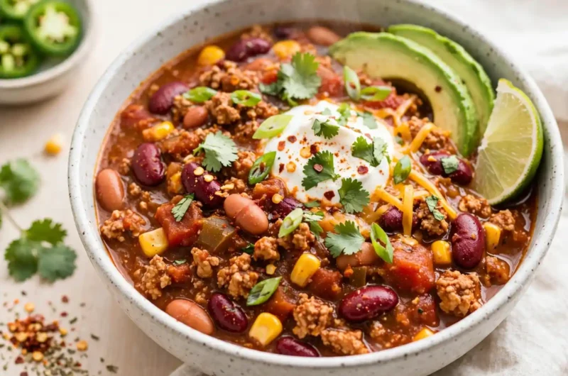 The Coziest Turkey Chili Recipe You'll Make on Repeat All Winter 3 Turkey Chili