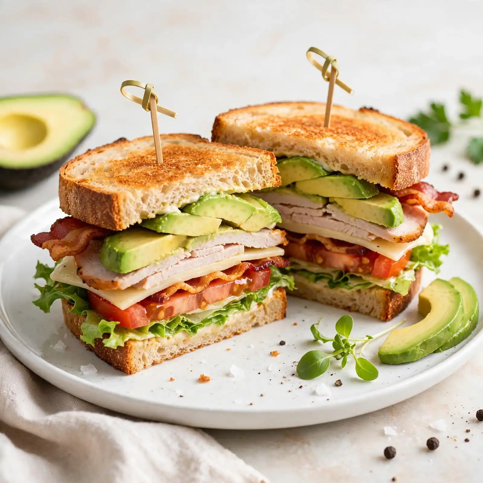 Turkey Club with Avocado