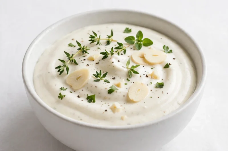 The Creamiest White Pizza Sauce That Will Ruin Jarred Sauce for You Forever 3 Silky Homemade White Pizza Sauce